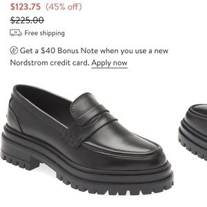 REISS Lug Sole Platform Loafers Sz 38